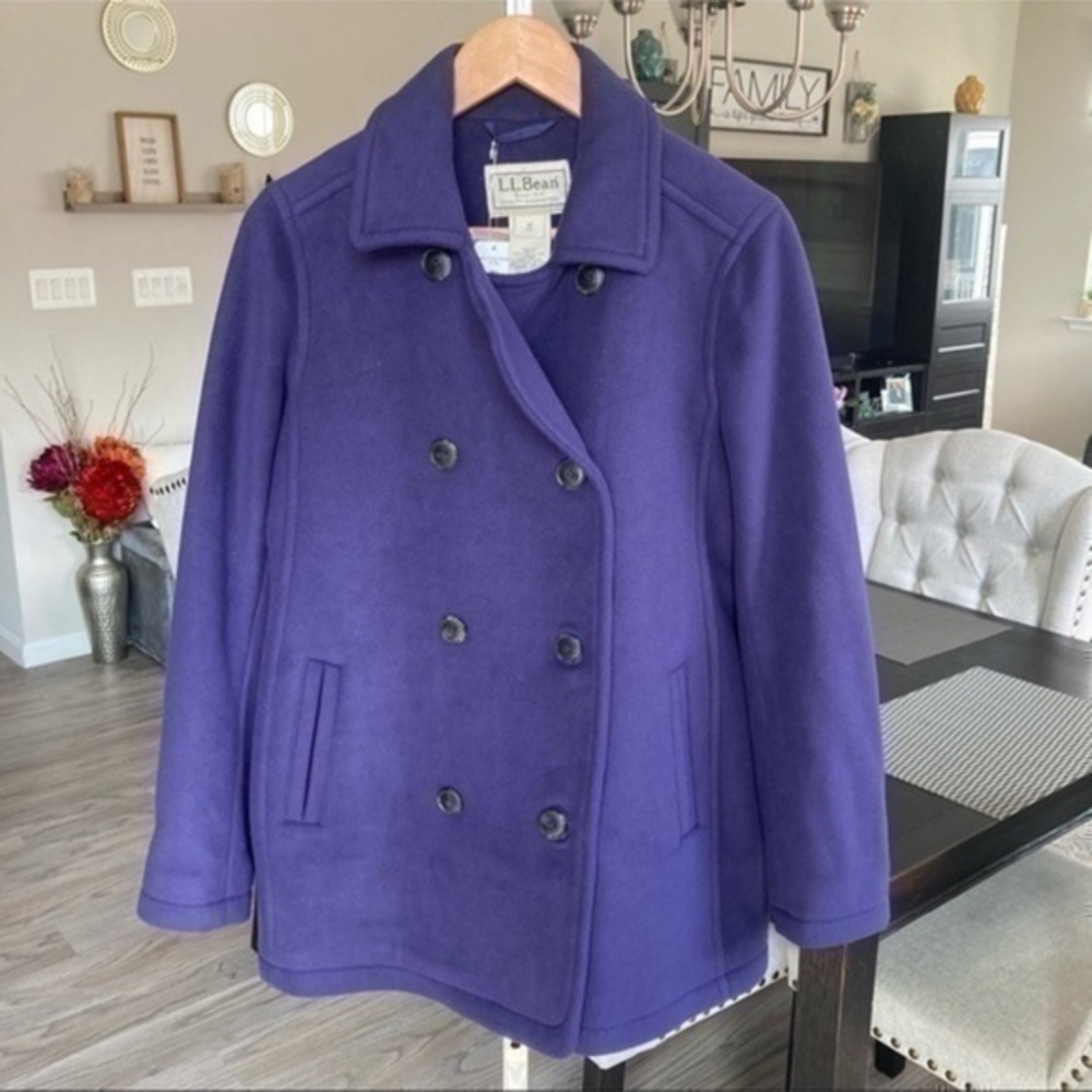 ✨NEW L.L. Bean Women's Purple Peacoat